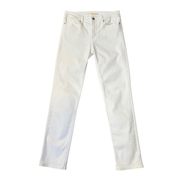 Levi's Denim - Levis 712 Slim Jeans Womens 6 28 White Mid Rise Straight‎ Leg Stretch